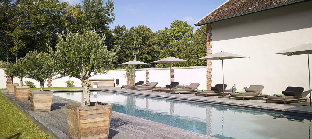piscine collective aménagée