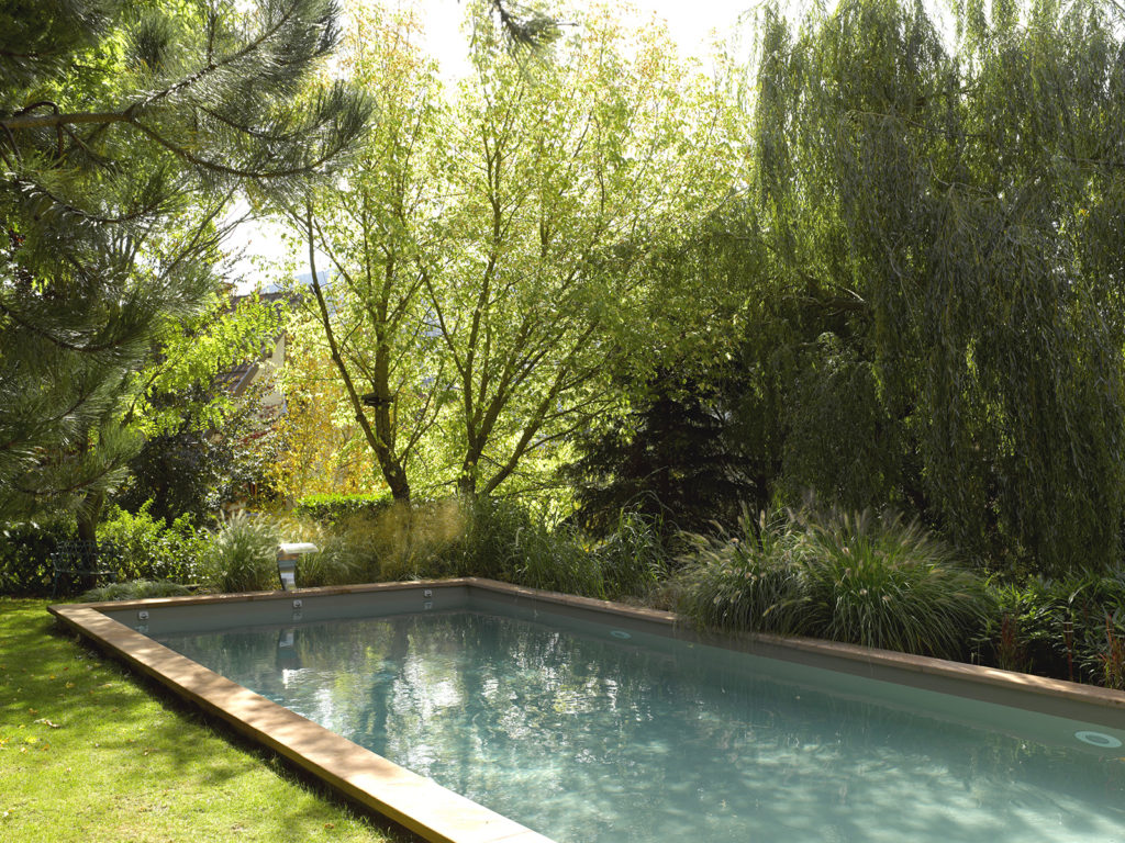 piscine jardin arboré