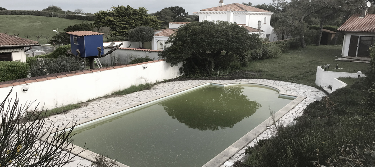 piscine avant transformation