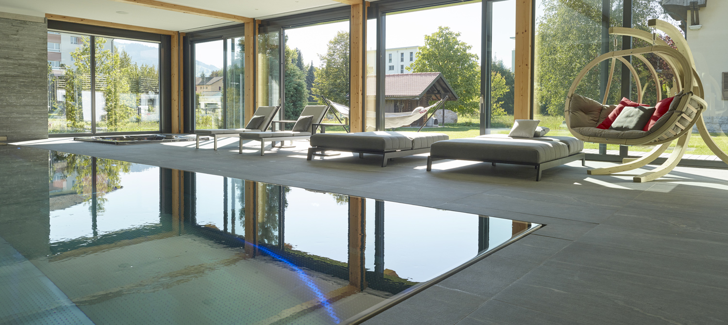 piscine inox miroir