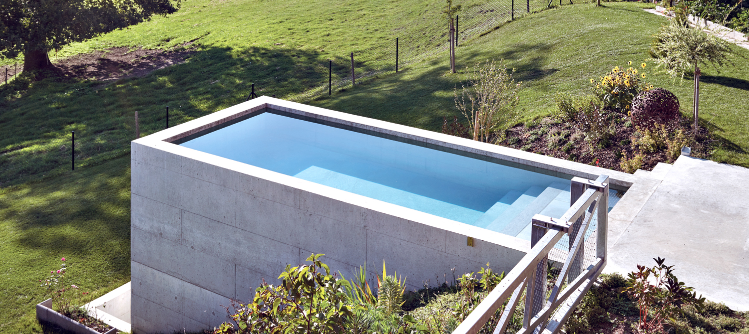 piscine béton armé