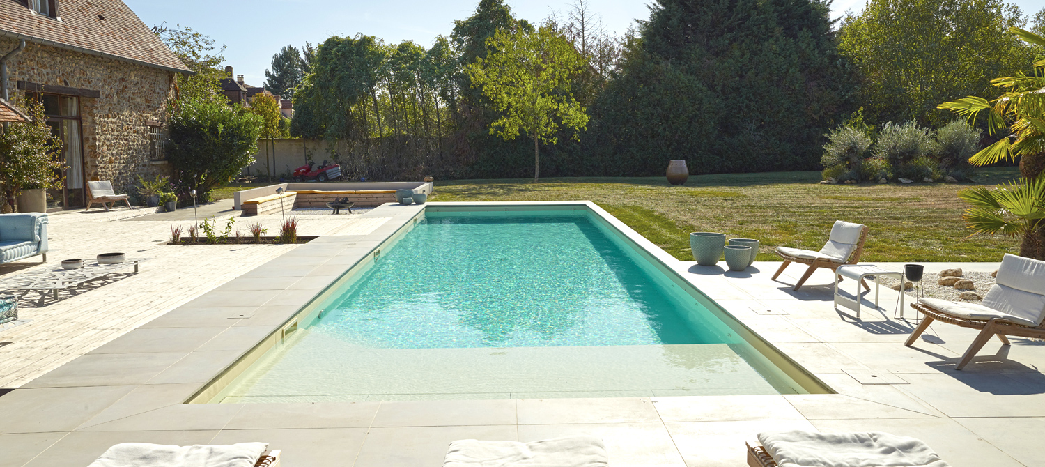 piscine liner beige