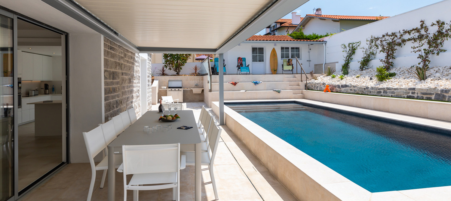 piscine semi-enterrée biarritz