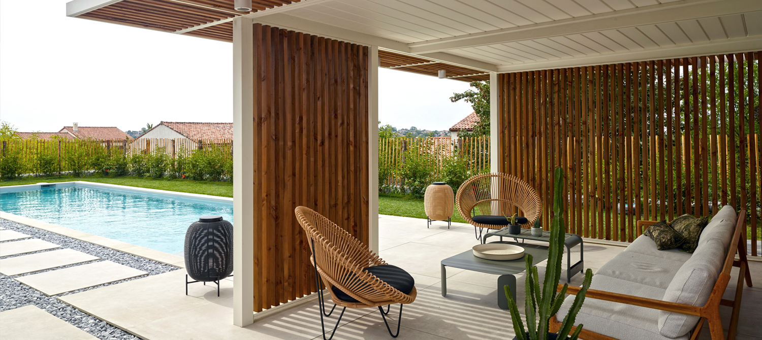pool-house design bois portelli
