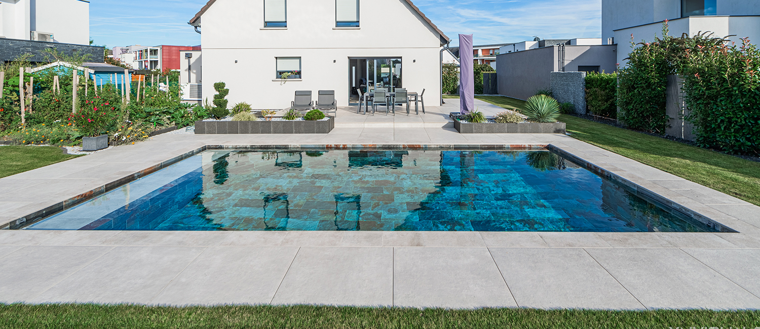 Une piscine conçue avec style et confort près de Strasbourg