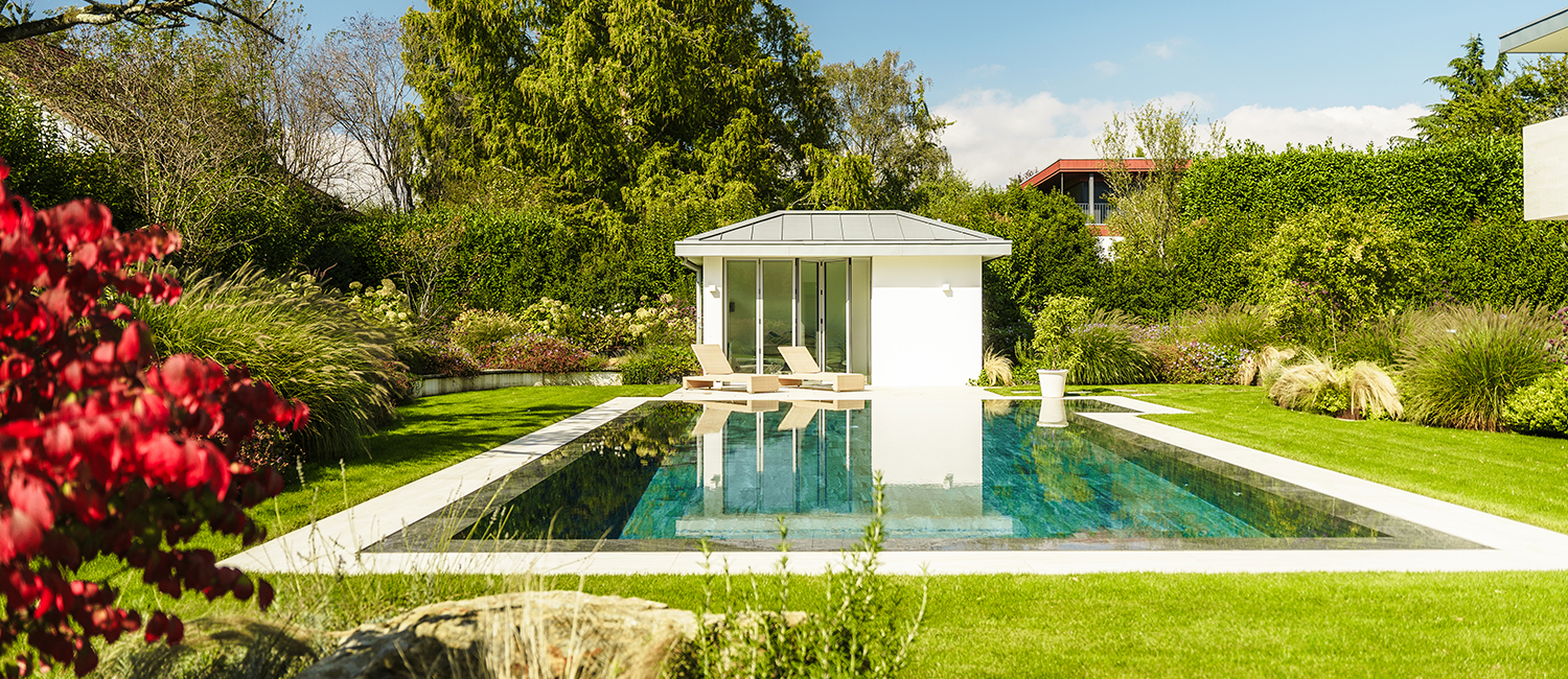 piscine miroir jardin architecture