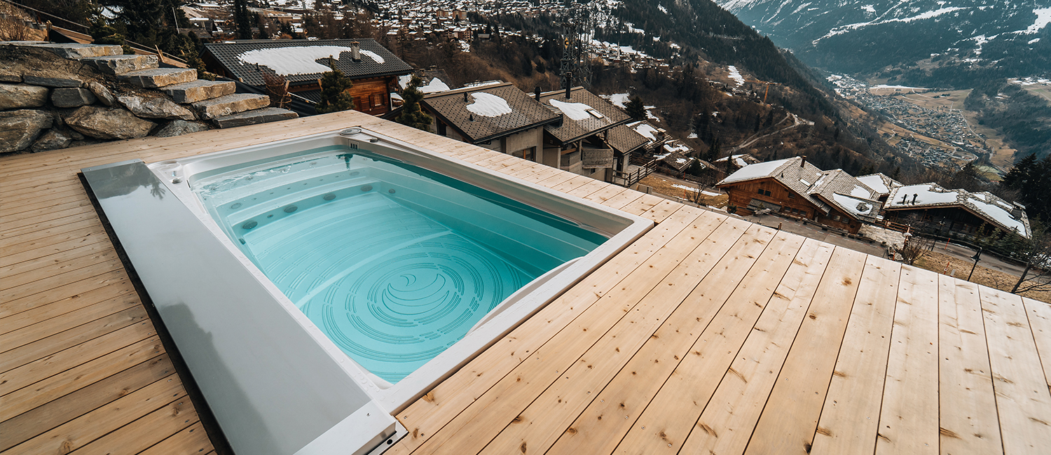 spa de nage au sommet
