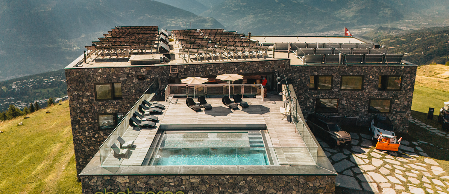 piscine inox hôtel restaurant Chetzeron