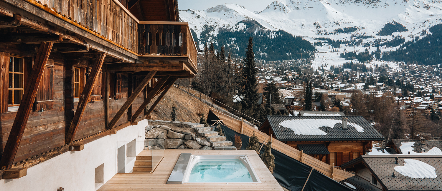 spa de nage au sommet