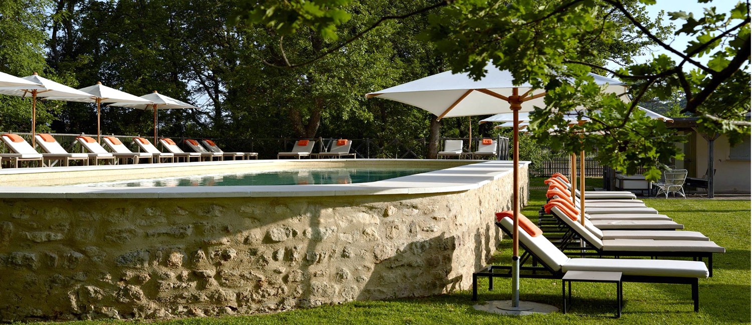 Rénovation piscine Relais Château de Fonscolombe