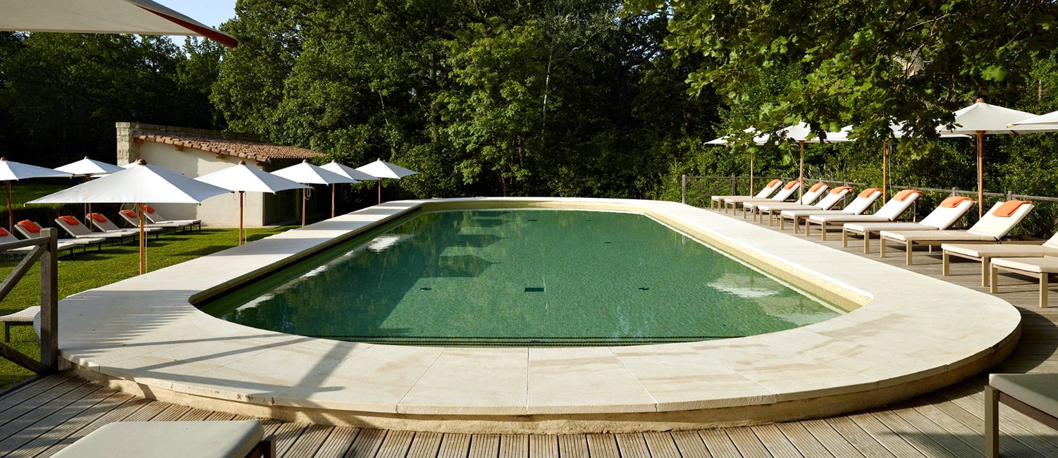 Rénovation piscine Relais Château de Fonscolombe