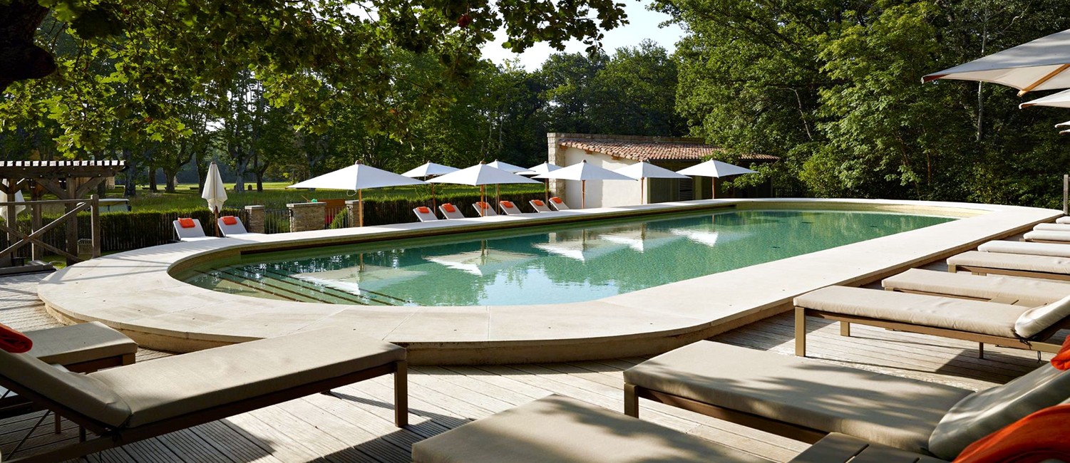 Rénovation piscine Relais Château de Fonscolombe
