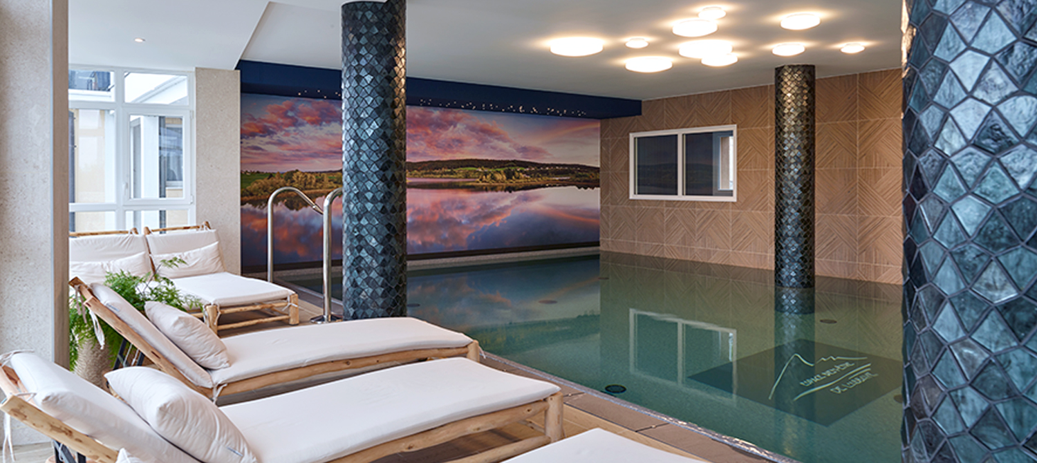 Espace wellness piscine spa hammam hôtel restaurant de l’Abbaye dans le Jura