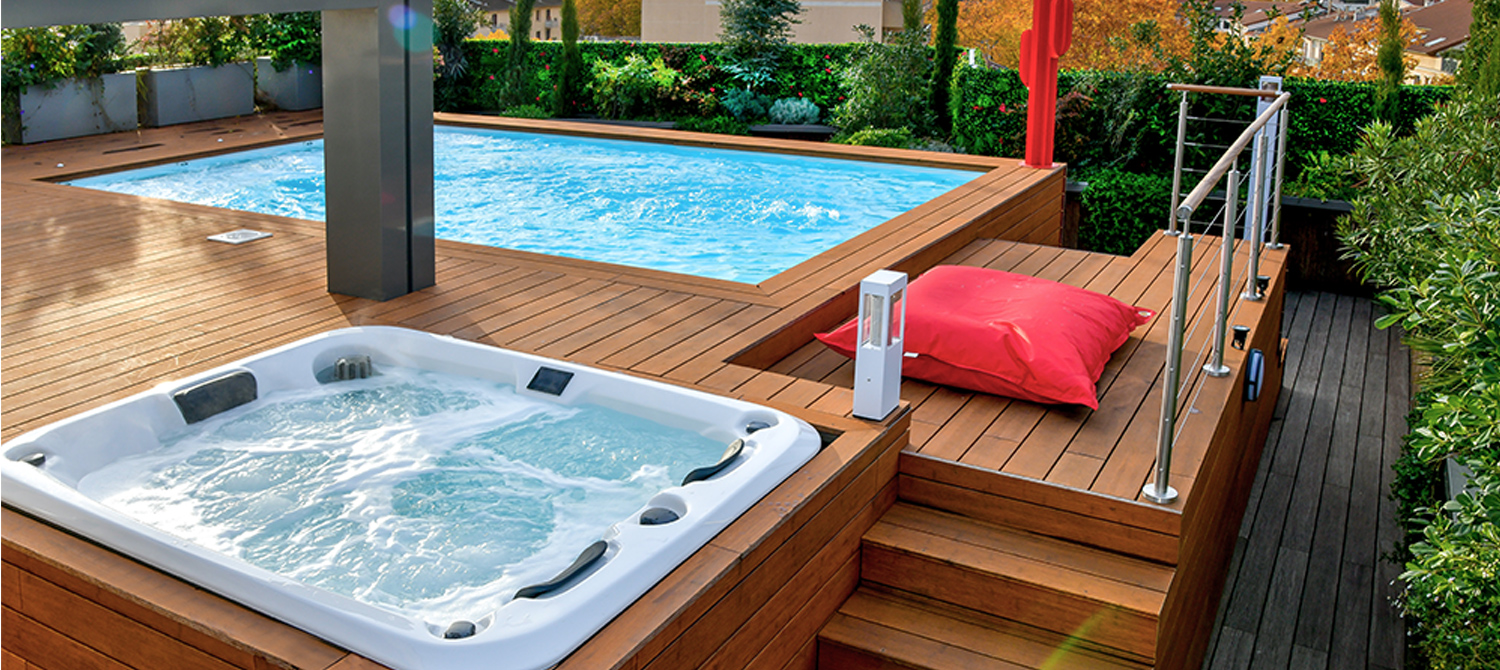 Piscine et spa privés en rooftop