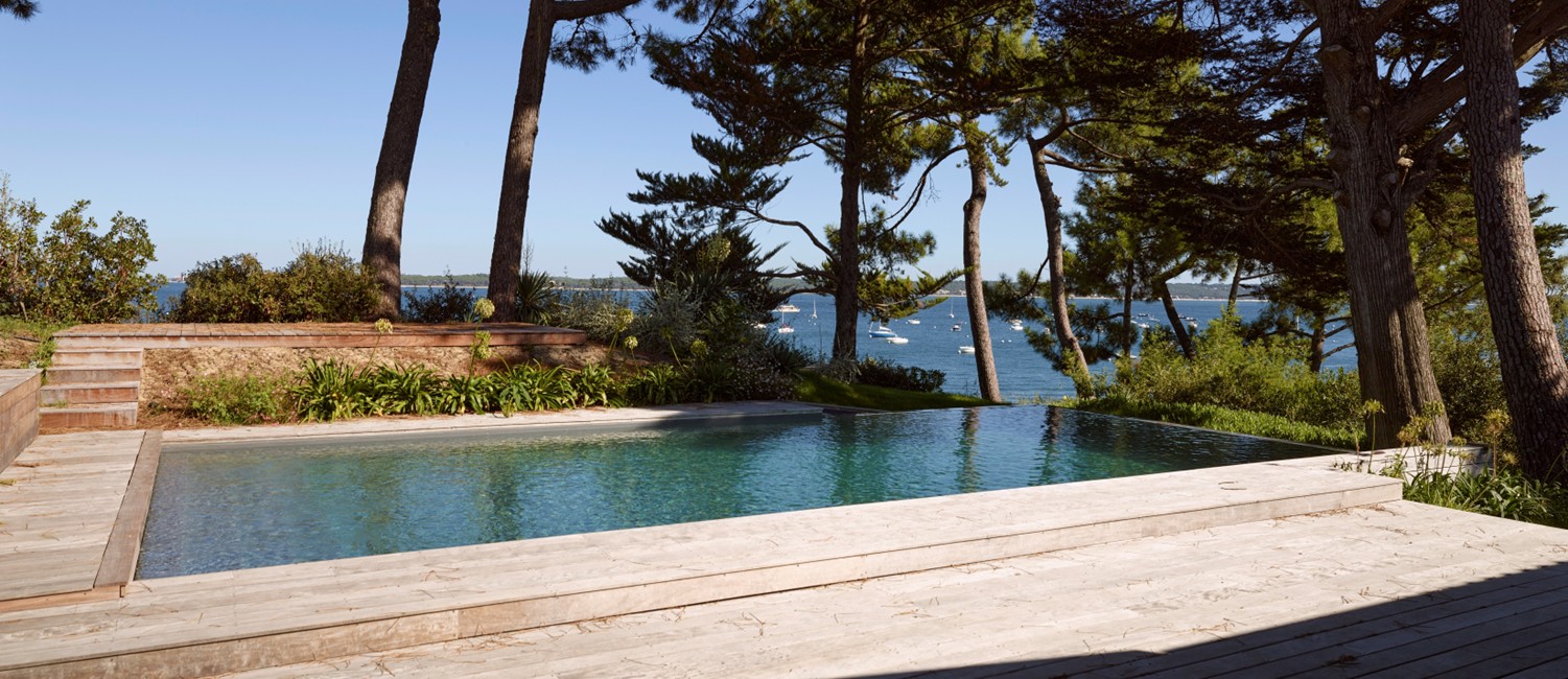 piscine dans la baie d'Arcachon